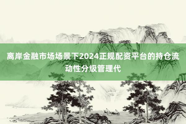 离岸金融市场场景下2024正规配资平台的持仓流动性分级管理代