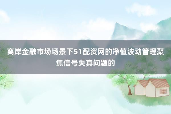离岸金融市场场景下51配资网的净值波动管理聚焦信号失真问题的