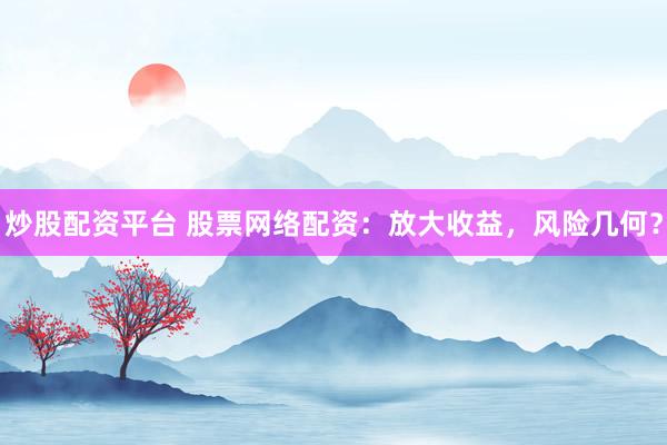 炒股配资平台 股票网络配资：放大收益，风险几何？