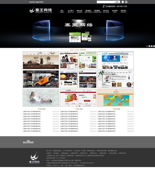 设计类网站,我们公司的 上海秦王网络